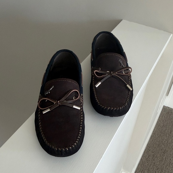 Salvatore Ferragamo Dark Brown Leather Loafers